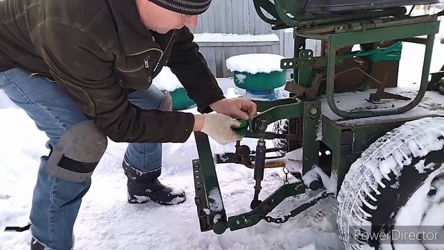 Лопата для снега на мини трактор ЯЩВЕР смотреть онлайн