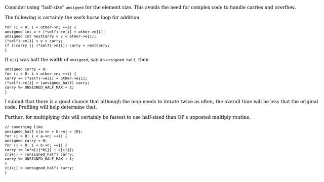 Code Review: F'up: Arbitrary large unsigned integers (2 Solutions!!) смотреть онлайн