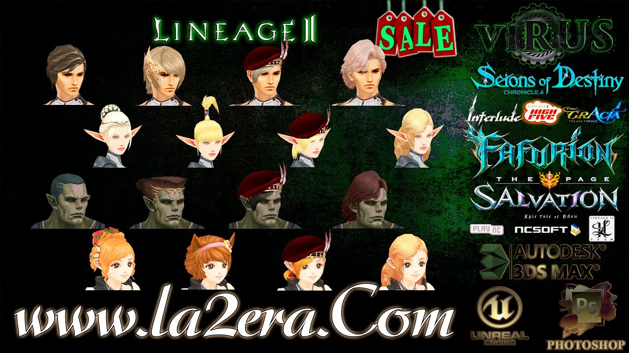 New Accessories Of Hairstyles 02. Www.La2Era.Com. LINEAGE II. C4 Scions Of Destiny ◄√i®uS►