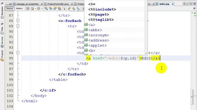 Spring MVC CRUD Example - Part 05