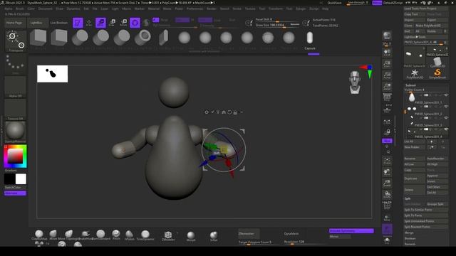 Скульптинг персонажа "Stitch" в Zbrush | zbrush sculpting | Часть №1 смотреть онлайн