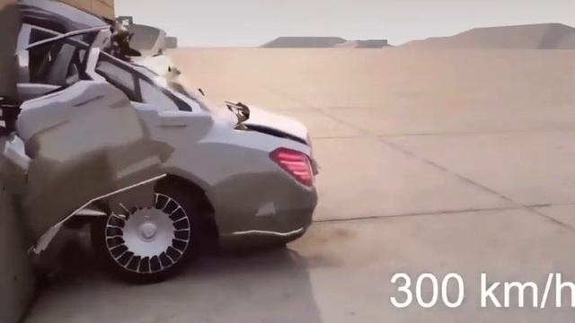 Mercedes S class hit test 300km/h смотреть онлайн