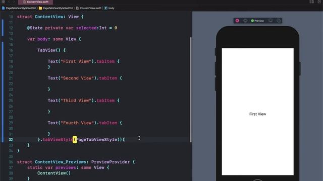 PageTabViewStyle(PageView) in SwiftUI iOS 14 смотреть онлайн
