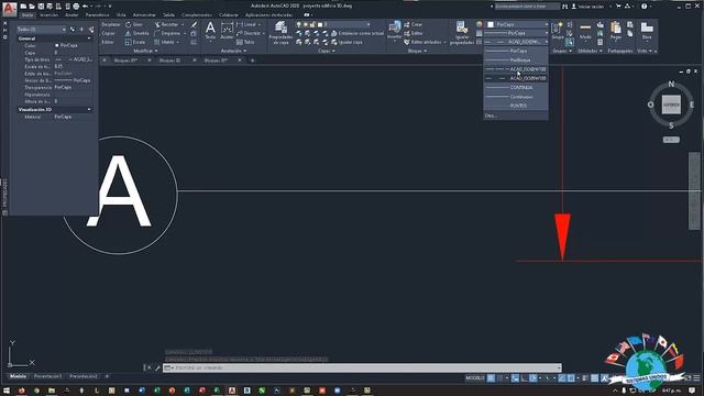 Como crear ejes en autocad 2D смотреть онлайн