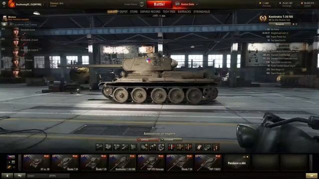 World of Tanks 9.13 Testserver | alle Cz/Svk Panzer смотреть онлайн