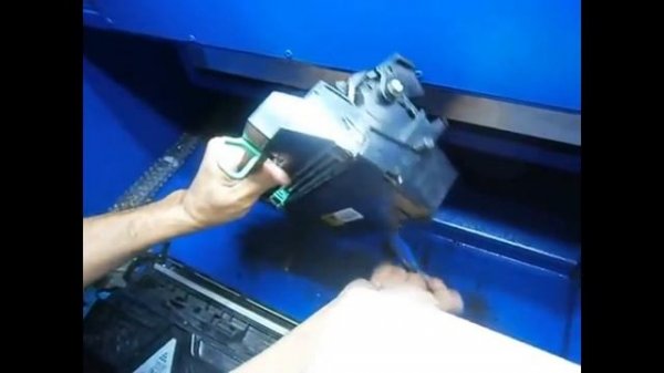 Kyocera 1120D очистка отработанного тонера