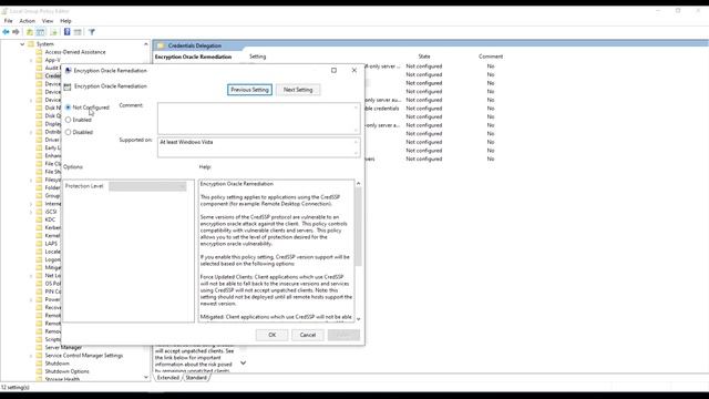 Fixing : CredSSP encryption oracle remediation (RDP) смотреть онлайн