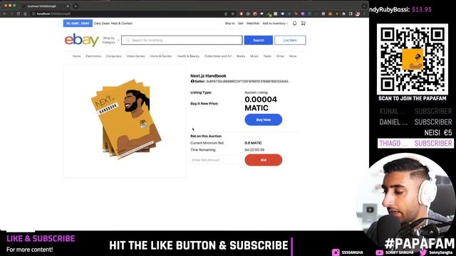 ? EBAY 5-Day Challenge | Day 4 - Payments & Bidding (Next.js 13, TypeScript, Thirdweb) смотреть онлайн