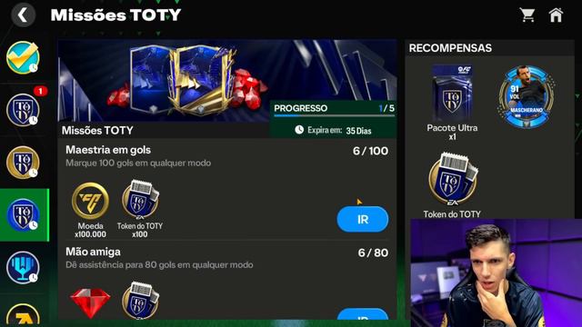 BUG? GANHEI MEU 1° UTOTY 96+ FÁCIL E RÁPIDO🤩🔥COMO GANHAR VÁRIOS GRÁTIS😱 FC MOBILE 24 смотреть онлайн