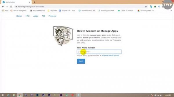 How to Delete Telegram Account on PC