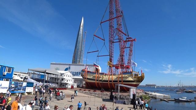 Копия корабля Петра Первого «Полтава». смотреть онлайн