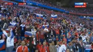 ГООООЛ   РОССИЯ -  ЕГИПЕТ   1:0   Первый гол   19 июня ЧМ 2018 Санкт-Петербург