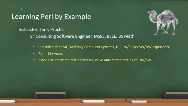 Learning Perl by Example eLearing Course смотреть онлайн