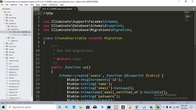 Tutorial 2 : Database Configuration and make authentification system in laravel смотреть онлайн