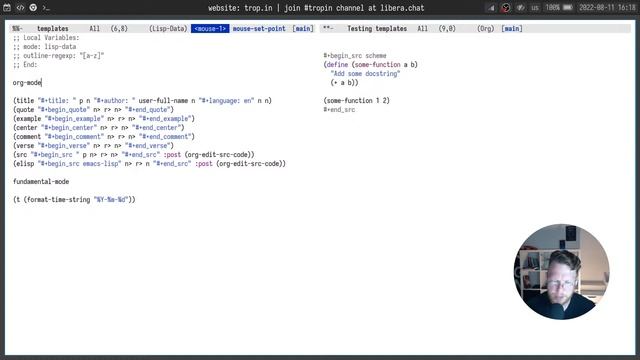 Emacs Snippets and Templates смотреть онлайн