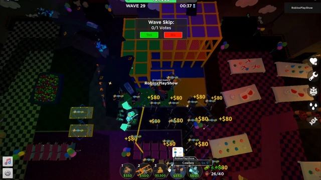 Соло Pizza Party Нет Специальных башен | Роблокс Tower Defense Simulator смотреть онлайн