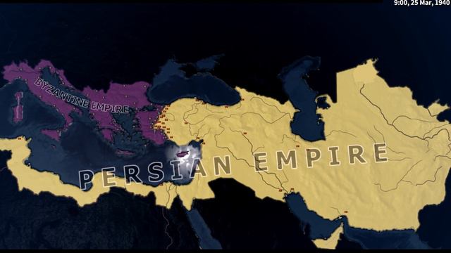 Byzantine Empire Vs Persian Empire - HOI4 Timelapse смотреть онлайн