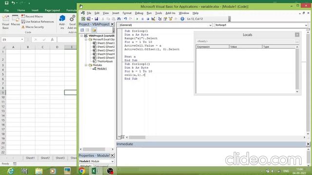 VBA learning classes/ for next loop using offset fun /class12 смотреть онлайн