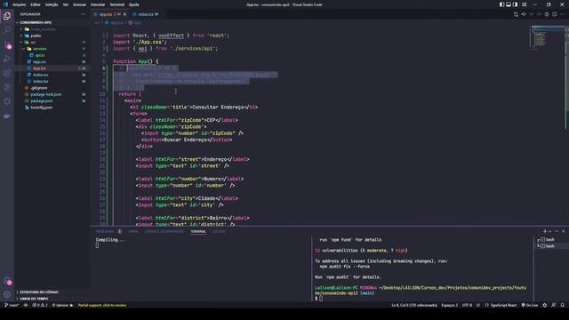 CONSUMINDO API COM AXIOS E REACT.JS смотреть онлайн