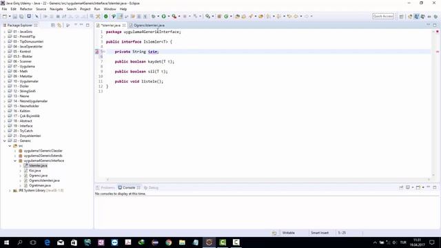 Nesne Yönelimli Programlama Java 94 Generic Interface смотреть онлайн