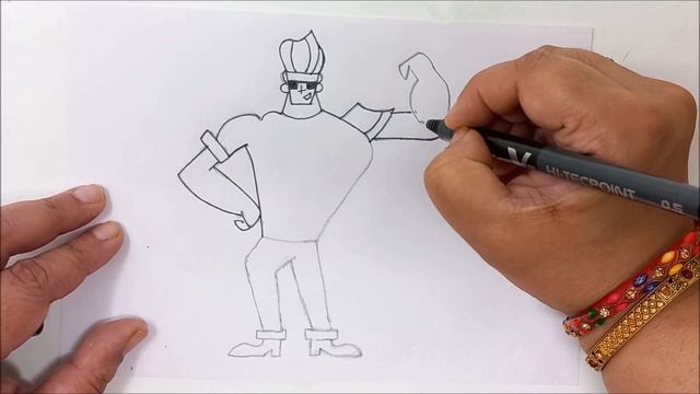How to Draw Johnny Bravo Cartoon - Easy Drawing of Johnny Bravo смотреть онлайн
