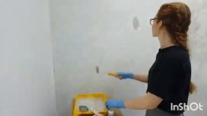 Декор стены с помощью трафарета и текстурной пасты. Это сможет каждый 100%