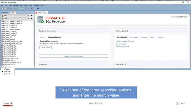 Search for database objects using Filters in Oracle SQL Developer смотреть онлайн