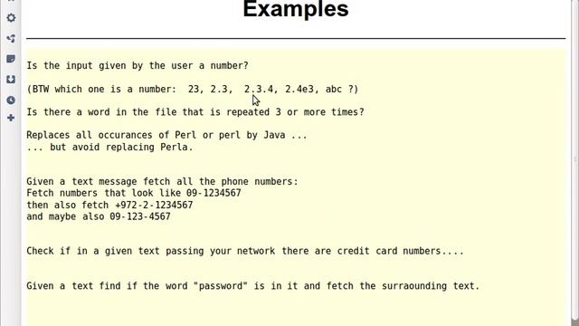 Beginner Perl Maven tutorial: 8.1 - regexes смотреть онлайн