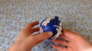 Новогодние шары с лепниной своими руками/елочные шарики с балеринами мастер класс