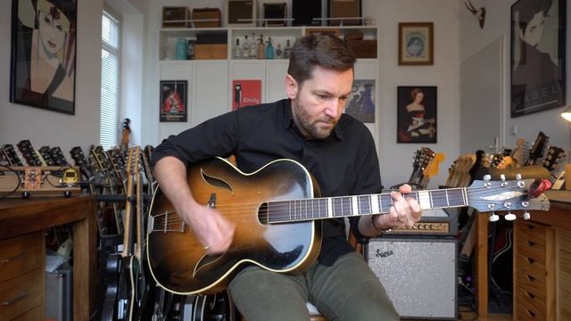 Wolfgang Hüttl Archtop guitar - 1950s West Germany смотреть онлайн