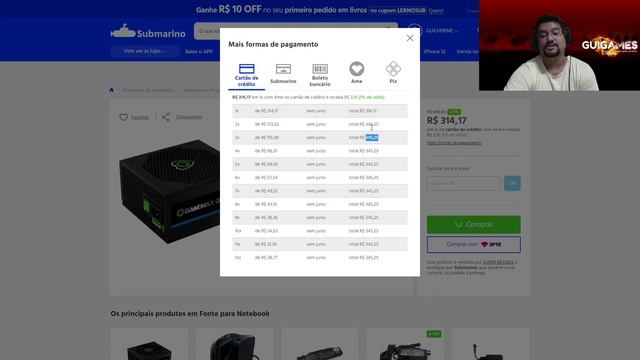 URGÊNCIA 15/01: RX 5500XT POR R$ 1.172 VAI ACABAR AGORA + FONTE 600W COM 5 ANOS GARANTIA POR R$ 430 смотреть онлайн