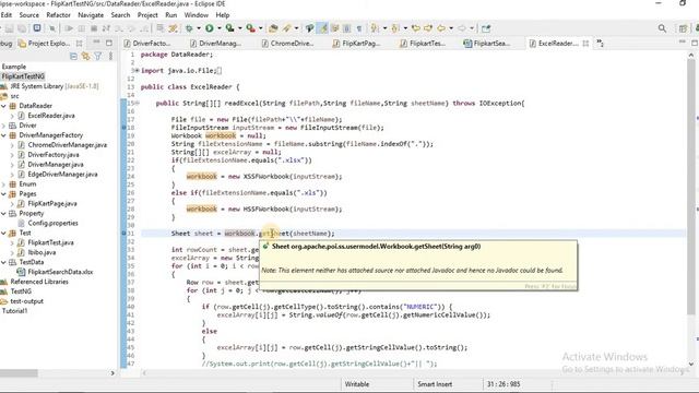 Read Excel Data in Selenium | Example of Excel Reading with POI | Difference Between POI and JXL смотреть онлайн