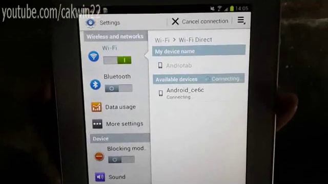 Samsung Galaxy Tab 2: How to Enable Wifi Direct смотреть онлайн