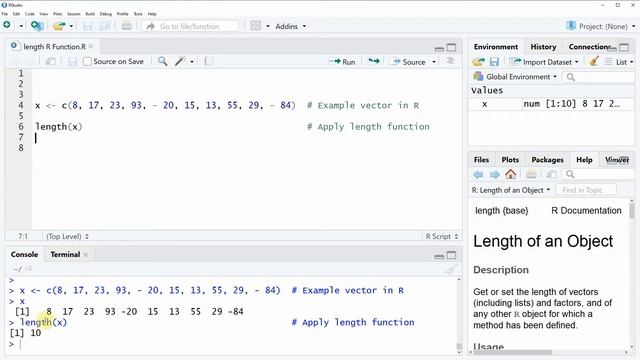 length Function in R Programming (Example) | Number of Vector Elements смотреть онлайн