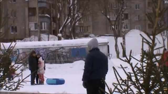 отдых у трамплина г. Кирова 01.02.2015. смотреть онлайн