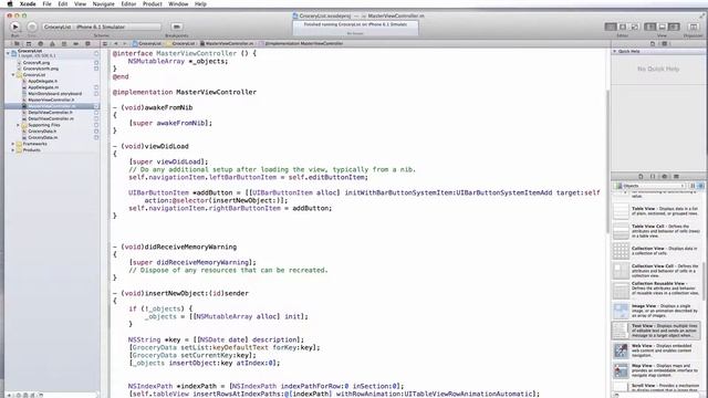 Grocery List Part 9: Modifying Table View смотреть онлайн