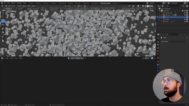 Large Scale Geometry Nodes Animation in Blender 3.0 Tutorial смотреть онлайн