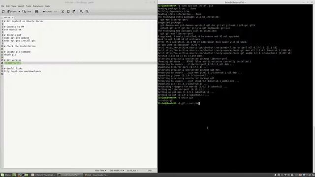 Git install on Ubuntu Server #61 смотреть онлайн