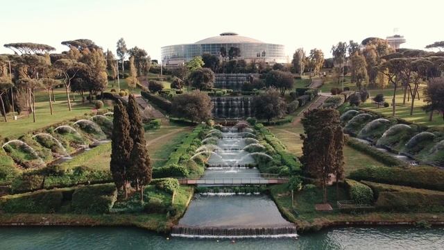 ROME Vue Du CIEL : Quartier E.U.R (vidéo Cinématique De Drone)