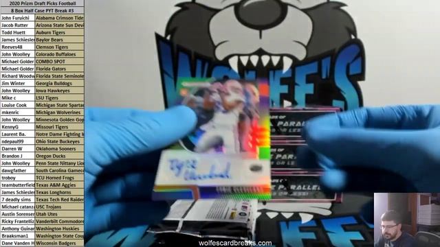 2020 Prizm Draft Picks Football 8 Box Half Case PYS Break #3 смотреть онлайн