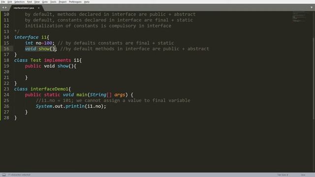 interface in Java Part-2 (Methods, Constants, default, private and static methods) - Practical Demo смотреть онлайн