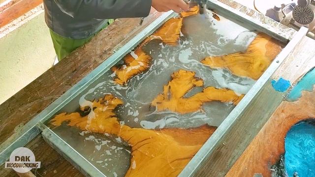 Epoxy Resin Table Art || Wood Projects | DAK Woodworking смотреть онлайн