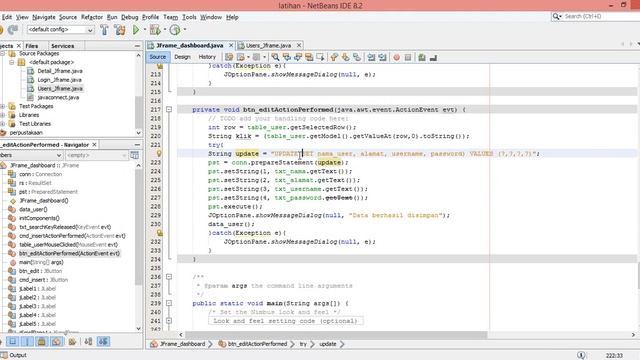 UPDATE RECORD IN JAVA NETBEANS DENGAN SQLITE смотреть онлайн