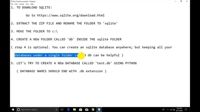 How to install SQLite on windows 10 and create a database using python смотреть онлайн