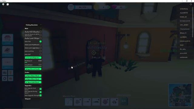 Fishing Simulator Script Roblox Hack GUI смотреть онлайн