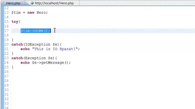 PHP OOP Svenska 28 This is Exception смотреть онлайн