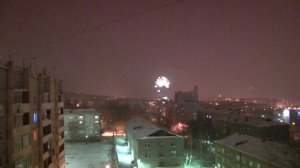 Новогодний салют в Иркутске