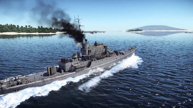 Italian Navy Albatros sub-chaser (F 543)-Test Sail Devserver War Thunder Wind of Change смотреть онлайн