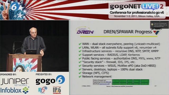 IPv6 Case Study by Ron Broersma at gogoNET LIVE! 2 IPv6 Event смотреть онлайн