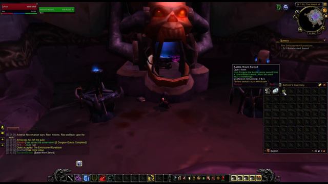 The Emblazoned Runeblade Quest WoW смотреть онлайн